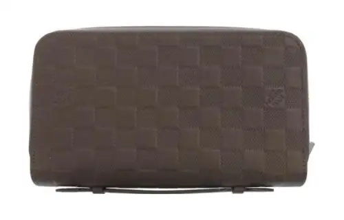 LOUIS VUITTON Zippy Leather Wallet Regular Women's Umber