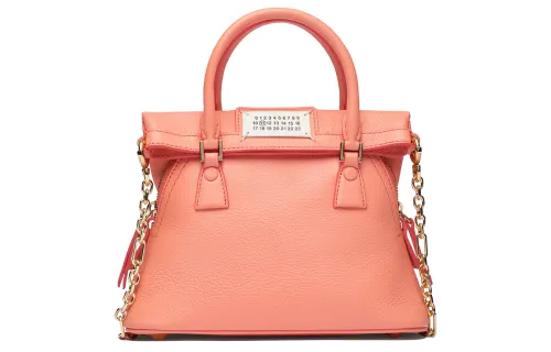 Maison Margiela 5AC Calfskin Goatskin Shoulder Bag, Crossbody Bag Regular Women's Orange Red