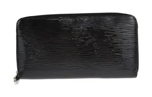 LOUIS VUITTON Zippy Epi Leather Wallet Medium Unisex Black