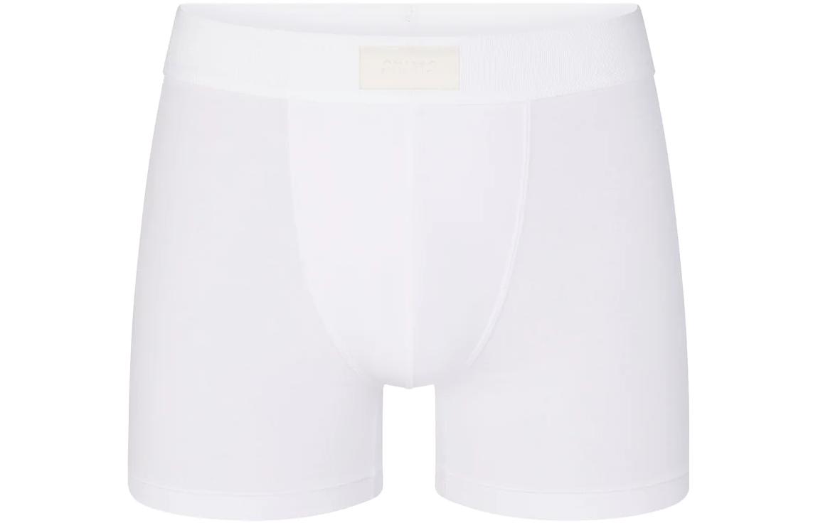 SKIMS FW23 COTTON series FW23 MENS series MENS 3\" BOXER BRIEF cotton soft underwear boxer shorts men's 1 pack white