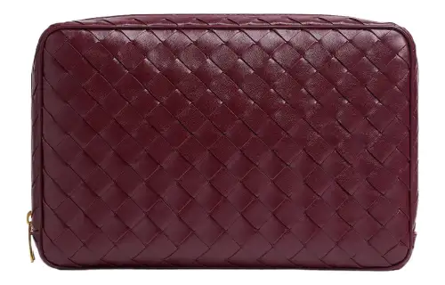 Bottega Veneta Calfskin Clutch Large Women's Barolo