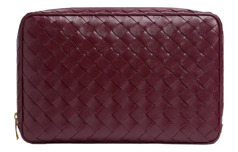 Bottega Veneta Calfskin Clutch Large Women's Barolo