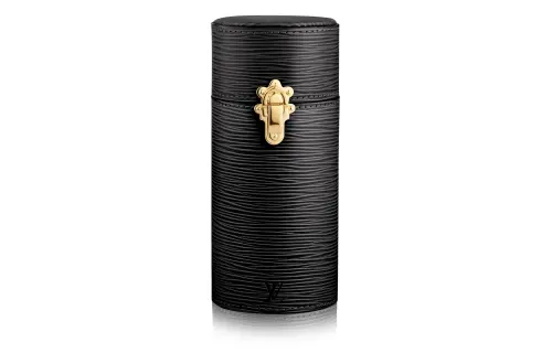 LOUIS VUITTON Brass Travel Bag Perfume Storage Box Unisex Black