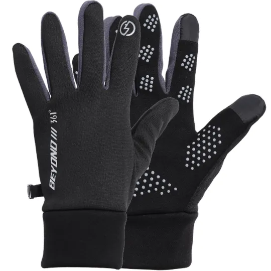 361° Winter Thermal Windproof Cold Resistant Fleece Lined Dual Finger Touchscreen Elastane Sports Gloves Unisex