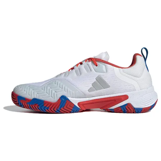 Adidas Barricade Tennis Shoes Men Low-Top White Red