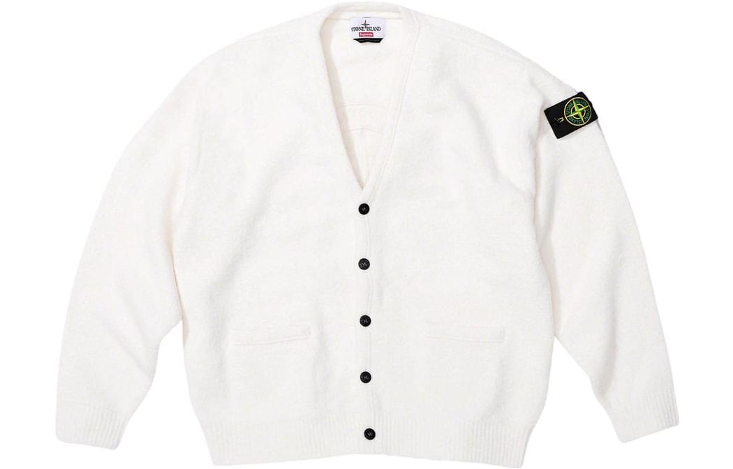 Supreme x STONE ISLAND FW23 WEEK10 BOUCL CARDIGAN LogoV