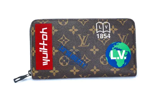 LOUIS VUITTON Zippy Canvas Wallet Men's Brown