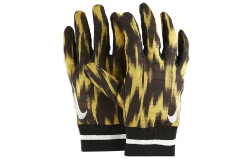 Nike Polyester Gloves Men's Yellow Black White