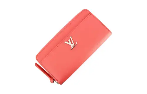 LOUIS VUITTON Zippy Calfskin Wallet Regular Women's Pink