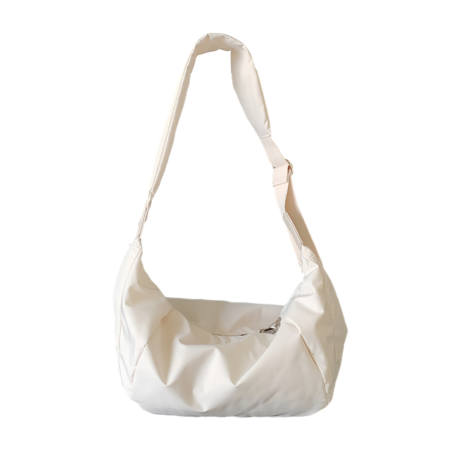 UNITE STAR Nylon Dumpling Bag Shoulder Bag Women's Black/Ecru