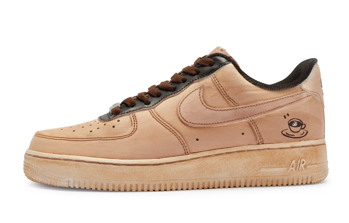 Nike Air Force 1 Low top Skateboard Shoes Women's Coffee Brown