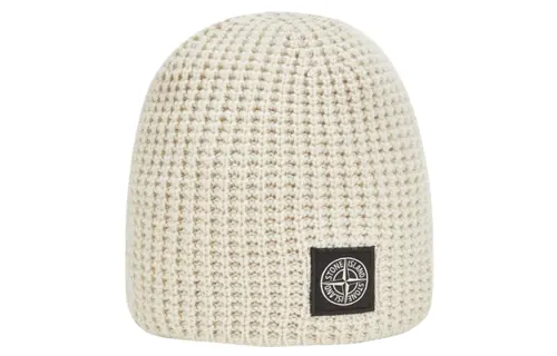 STONE ISLAND Beanies Unisex Ecru