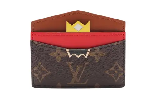 LOUIS VUITTON Fashion Trend PVC Card Holder Unisex Brown