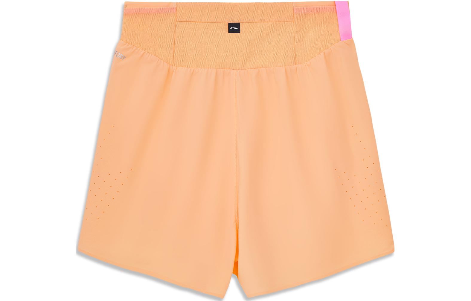 Li Ning Waist Sports Shorts Women’s Candy Orange
