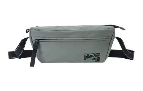 Anta Fabric Sling Bag, Crossbody Bag, Shoulder Bag Unisex Asphalt Gray
