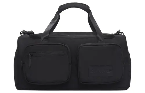 Li Ning Sports Life Collection Fabric Shoulder Bag, Crossbody Bag, Handbag, Travel Bag, Gym Bag Regular Unisex Black