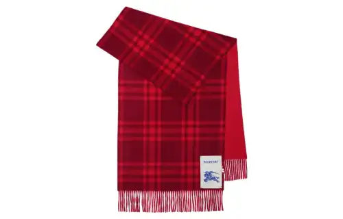 Burberry Checked Cashmere Scarf
