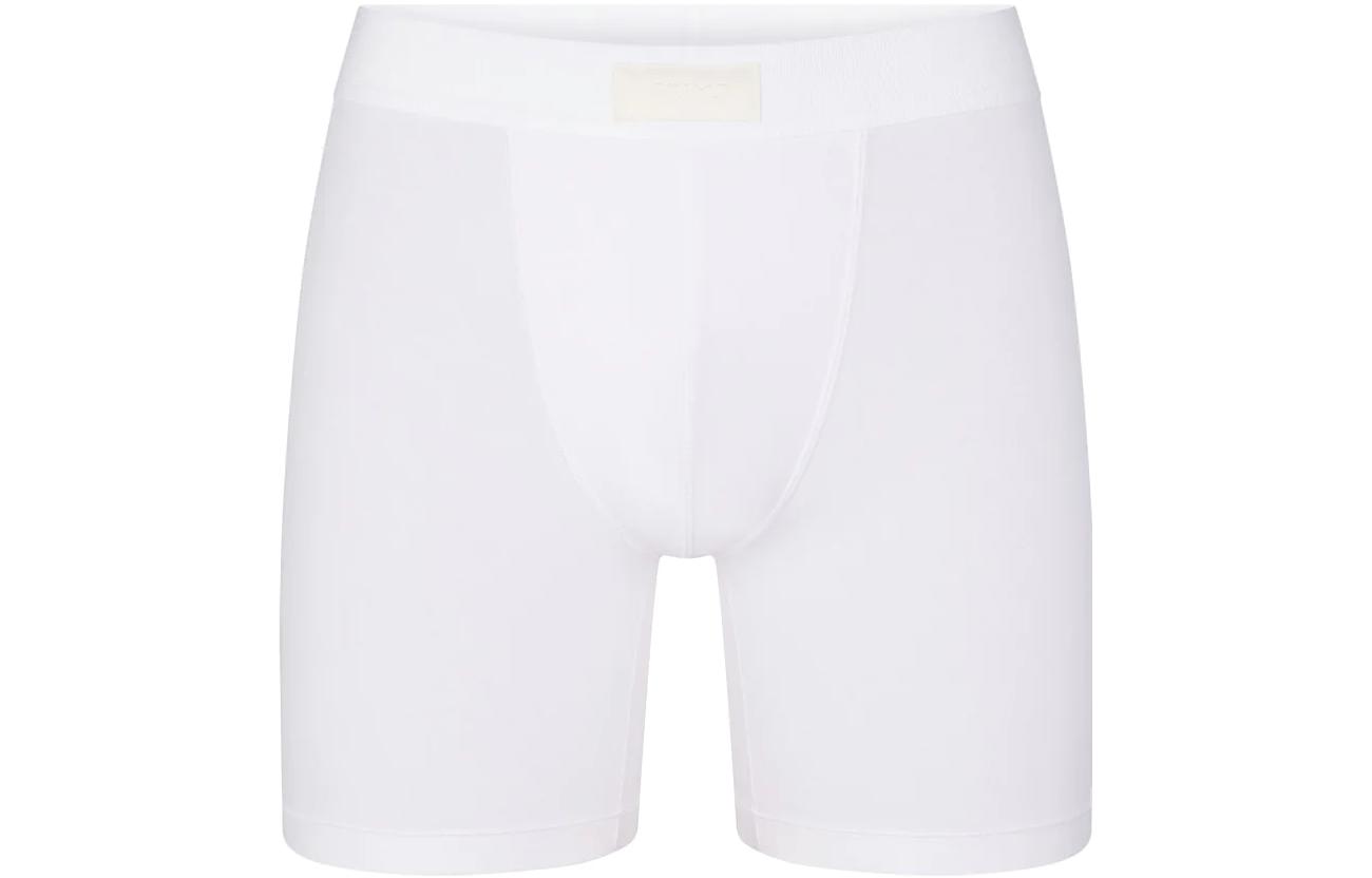 SKIMS FW23 COTTON series FW23 MENS series MENS 5\" BOXER BRIEF cotton soft mid-length underwear boxer shorts men's 1 pack white