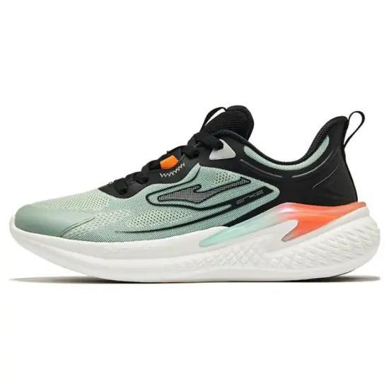 Erke Cushioned Slip-Resistant Low-Top Running Shoes Men's Green Black