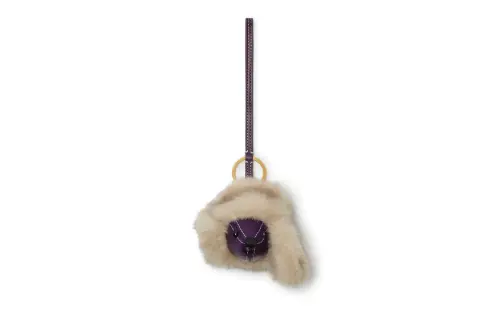 Burberry Lambskin, Cotton Charms Unisex Purple