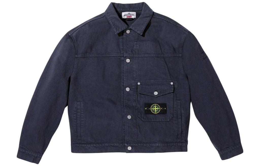 【新品未使用 XL】Supreme Denim Trucker Jacket Supreme x STONE ISLAND FW23 WEEK10 DENIM TRUCKER JACKET Logo
