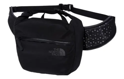 THE NORTH FACE 5L Waterproof Fanny Pack Outdoor Bag Nylon With Cotton Black Unisex