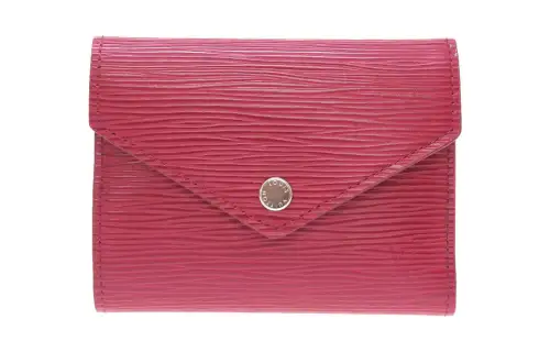 LOUIS VUITTON Victorine Epi Leather Victoria Wallet Regular Women's Fuchsia