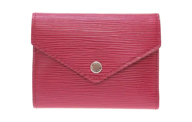 LOUIS VUITTON Victorine Epi Leather Victoria Wallet Regular Women's Fuchsia