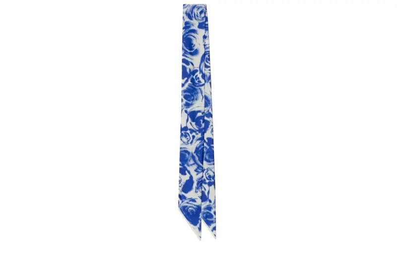 【Previous Season】rose-print silk scarf