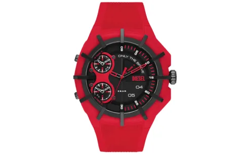 DIESEL Wrist Watches Quartz Movement Silicone Strap Black Dial Men's Watches ['50', 149262]m Waterproof DZ1989 Set