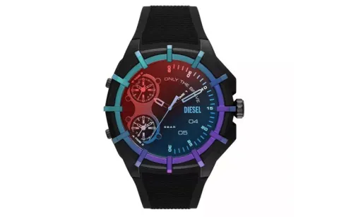 DIESEL Wrist Watches Quartz Movement Silicone Strap Multicolor Watch Dial Men's Watches ['50', 149262]m Waterproof