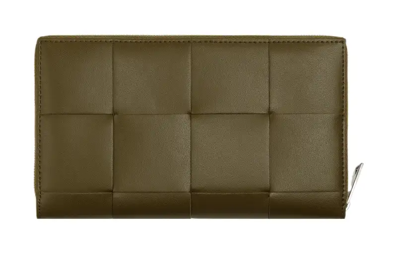 Bottega Veneta Intrecciato Cow Leather Card Holder, Wallet Regular Men's Mud Brown
