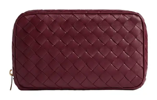 Bottega Veneta Intrecciato Calfskin Clutch Medium Women's Barolo