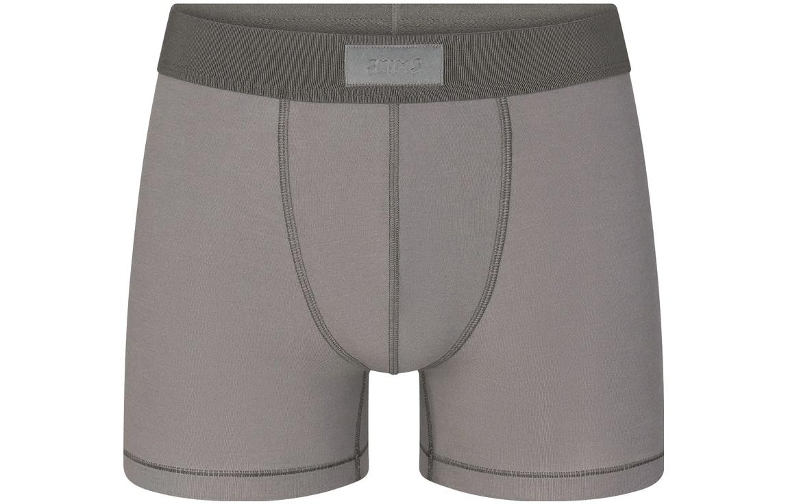 SKIMS FW23 COTTON series FW23 MENS series MENS 3\" BOXER BRIEF cotton soft underwear boxer shorts men's 1 pack bronze color