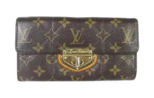 LOUIS VUITTON Print Canvas Wallet Unisex Brown