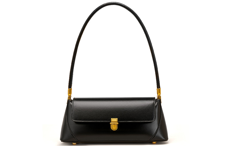 HAWA Pu Shoulder Bag, Baguette Bag, Shoulder Bag Medium Women's Black/Ecru/Brown
