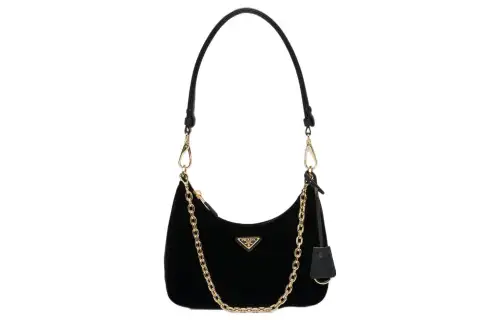PRADA Leather Handbag, Shoulder Bag Women's Black