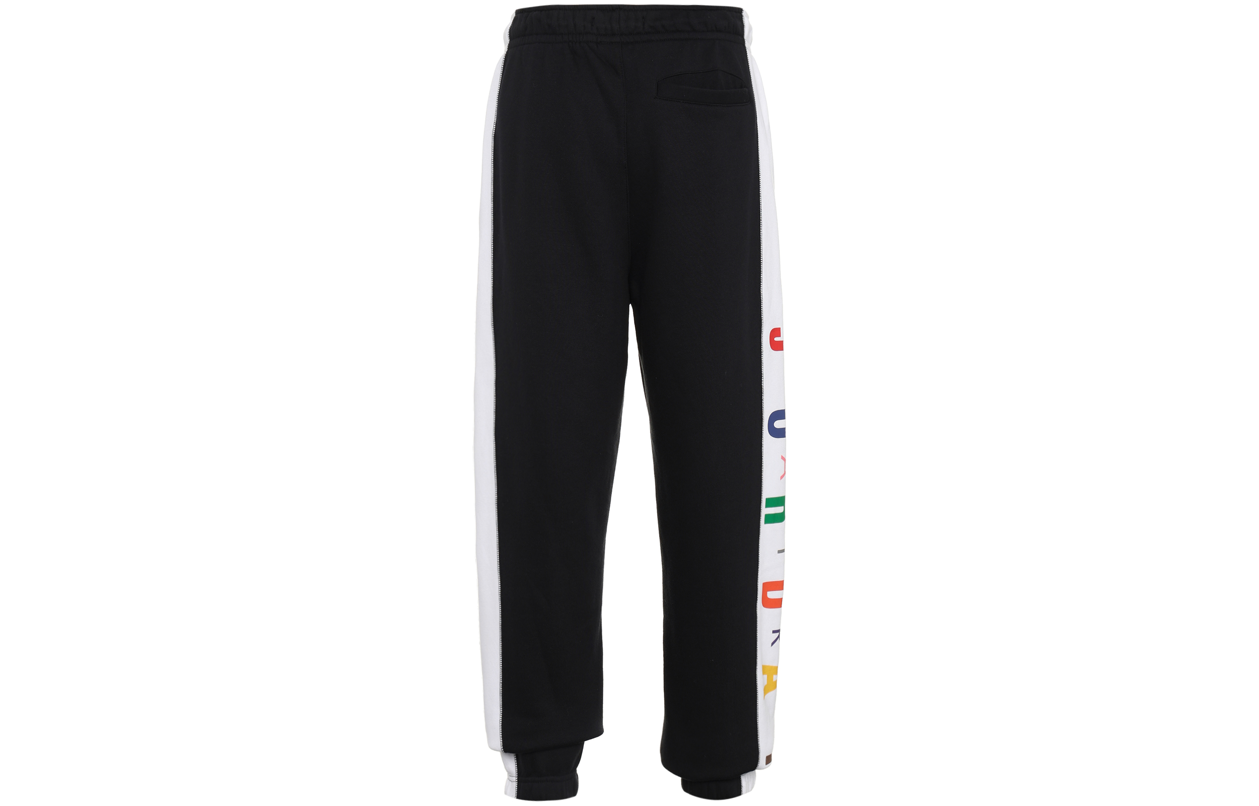 Jordan Multi Label Fleece Lined Thermal Cuffed Retro Sports Pants Knitted Sweatpants Men’s Black