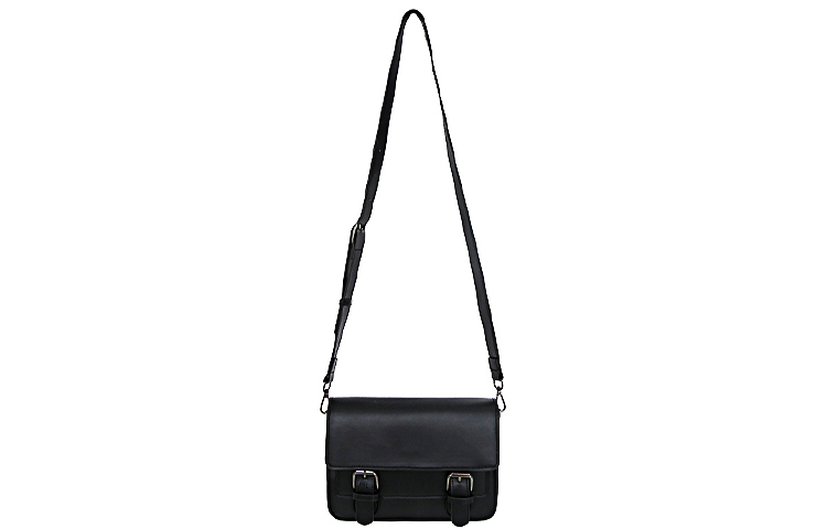 HAWA Pu Messenger Bag, Satchel Bag, Crossbody Bag Regular Unisex Black
