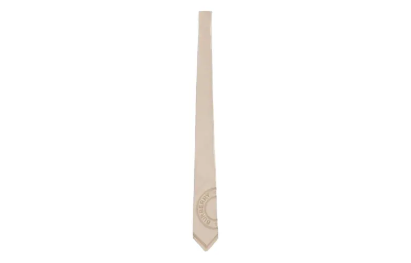 Burberry Silk Ties Unisex Beige