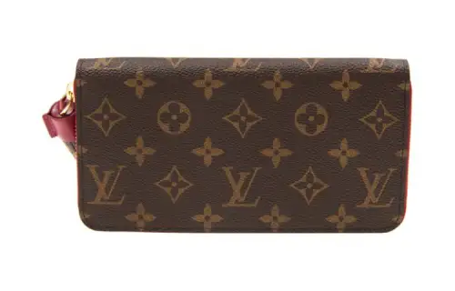 LOUIS VUITTON Zippy Leather Wallet Regular Women's Coffee