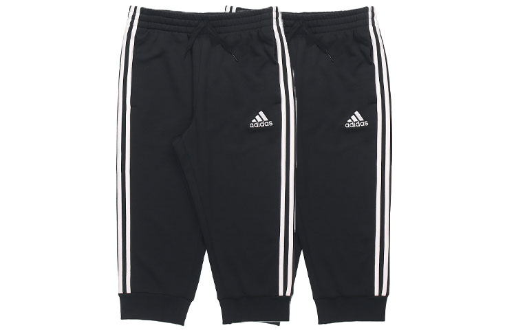 Мужские штаны adidas M 3s Ft Tc 34pt Logo (черные) — фото 4
