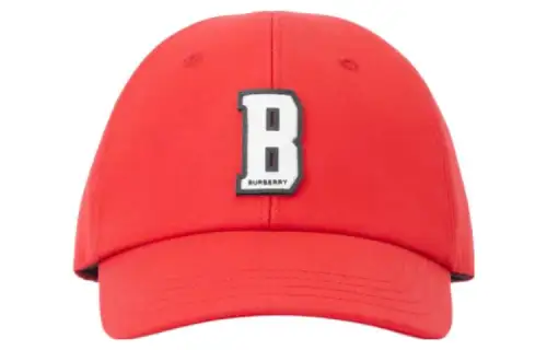 Burberry Letter Pattern Cotton Baseball Caps Kids' Orange