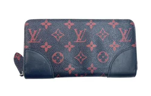 LOUIS VUITTON Zippy PVC Wallet Regular Unisex Black
