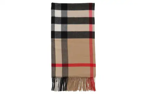 Burberry House Checked Fringed Scarf