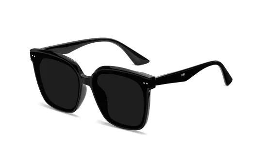 ENFANTIN Square Sunglasses Unisex Black Frame