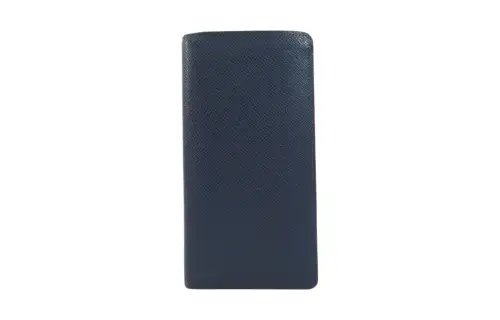 LOUIS VUITTON Leather Wallet Men's Ocean