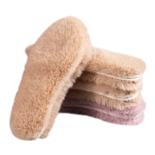 Maigaole 3 Pack, Ultra Soft Comfortable Cold Resistant Thickened And Fleece Lined Full Pad Faux Rabbit Fur Insoles