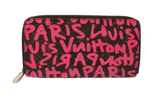 LOUIS VUITTON Monogram Canvas Wallet Women's Pink