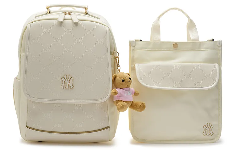 MLB Nylon Backpack Women's Ecru